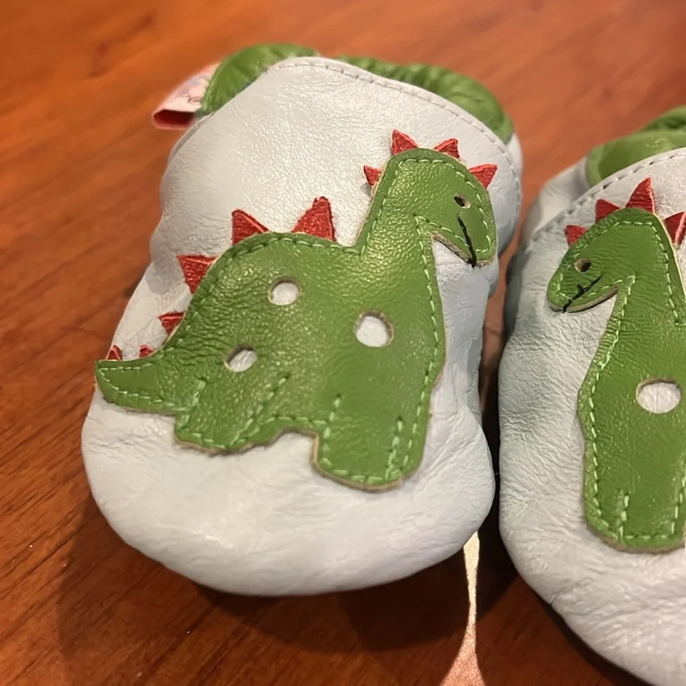 Bibi and Mimi Dino Dinosaur Crib Shoes Sneakers new Boys Girls Size 0-6 Months